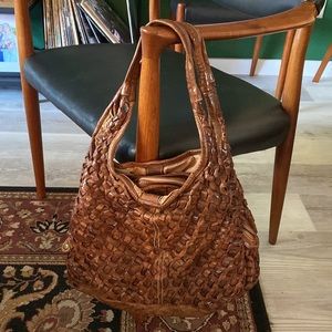 Genuine Leather Langellota hand bag made in Italy!